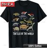 Turtles of The World T-Shirt Different Turtle Species Funny Urban Trendy Tshirts Unique Edgy Bold Tee Harajuku Rap Casual Days