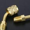 4Pcs R410a Brass Quick Adapter 5/16 Female To 1/4 Male SAE for Mini Split System HVAC and Refriger Refrigerant Charging
