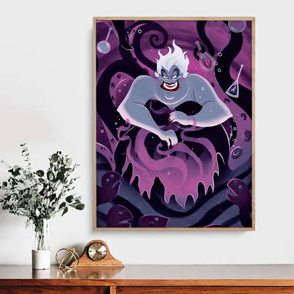 5D Diy Diamond Painting The Vicious Octopus Witch Full Drill Rhinestones Mosaic Embroidery Handmade Products Home Decor Gift