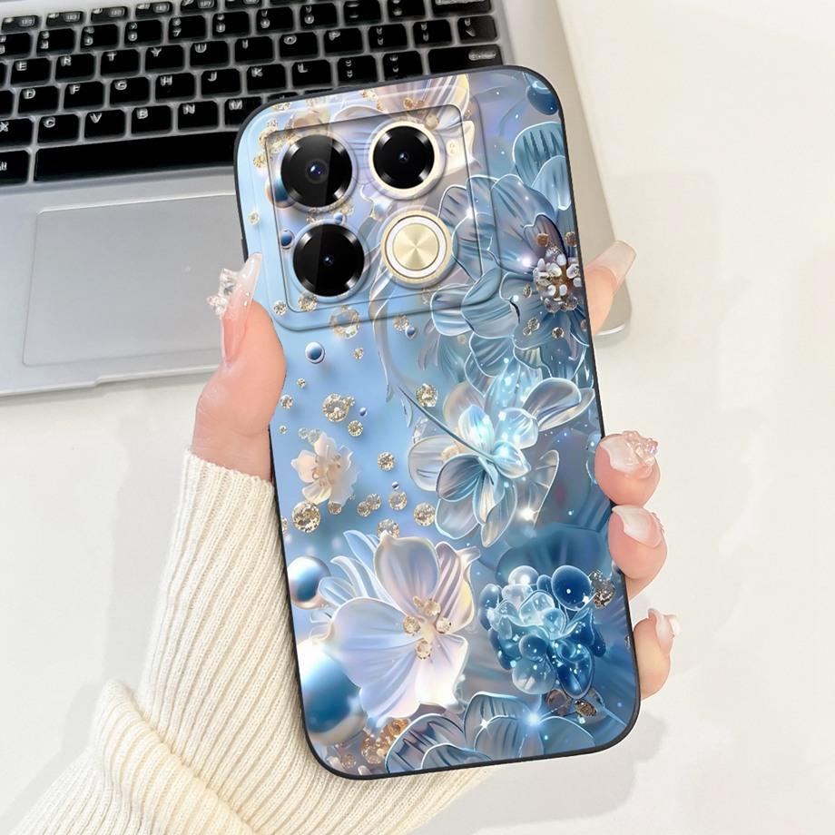 Soft Silicone Phone Case For Infinix Note 40 Pro 4G 5G Note40 Pro+ 40x Funda Cartoon Animals Flower Fashion Printed Back Cover