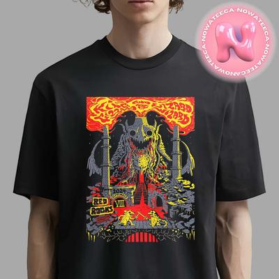 Unisex-Shirt Baumwolle Oversize Große Größe King Gizzard And The Lizard Wizard Konzert in Colorado am 8. September 2024 T-Shirt