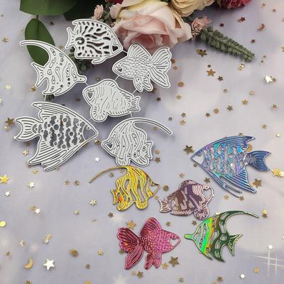 Scrapbook Marine Fish Cutting Dies Carbon Steel Embossing Etching Cutting Die DIY Manual Die