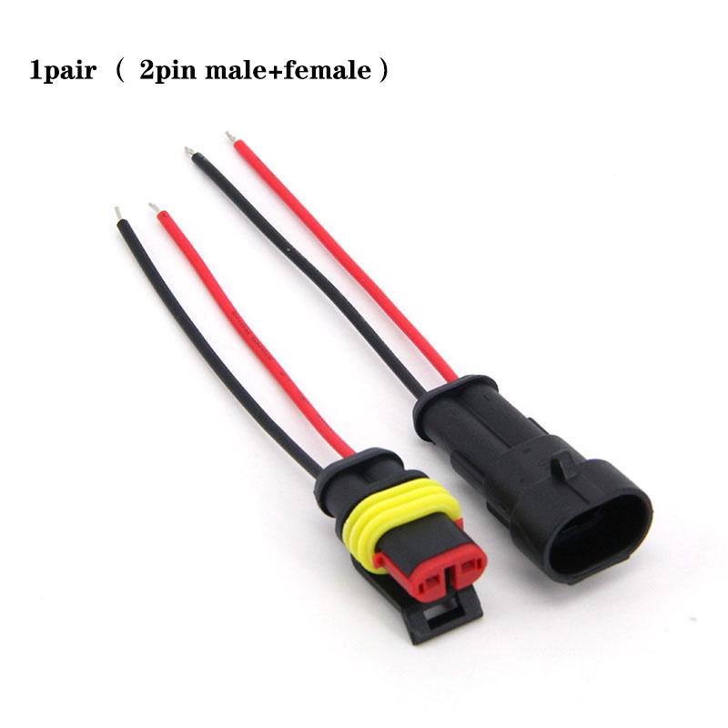 

1 комплект 1P 2P 3P 4P 5P 6P Водонепроникний електричний автомобільний роз єм 18awg шнур чоловічий/жіночий штекер дріт кабель для автомобіля мотоцикла 2pin