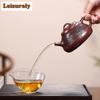 320ml Orijinal Yixing Mor Kil Çaydanlıkları Ham Cevher Demir Kırmızı Ejderha Kan Kum Çaydanlığı Su Isıtıcısı Çay Töreni Özelleştirilmiş Çay Takımı