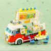 LOZ 1739 Dream Parc de distracții Camion cu mâncare Pizza Mașină Vehicul Model 3D DIY Mini Blocuri Cărămizi Jucărie de construcție pentru copii Cadou fără cutie