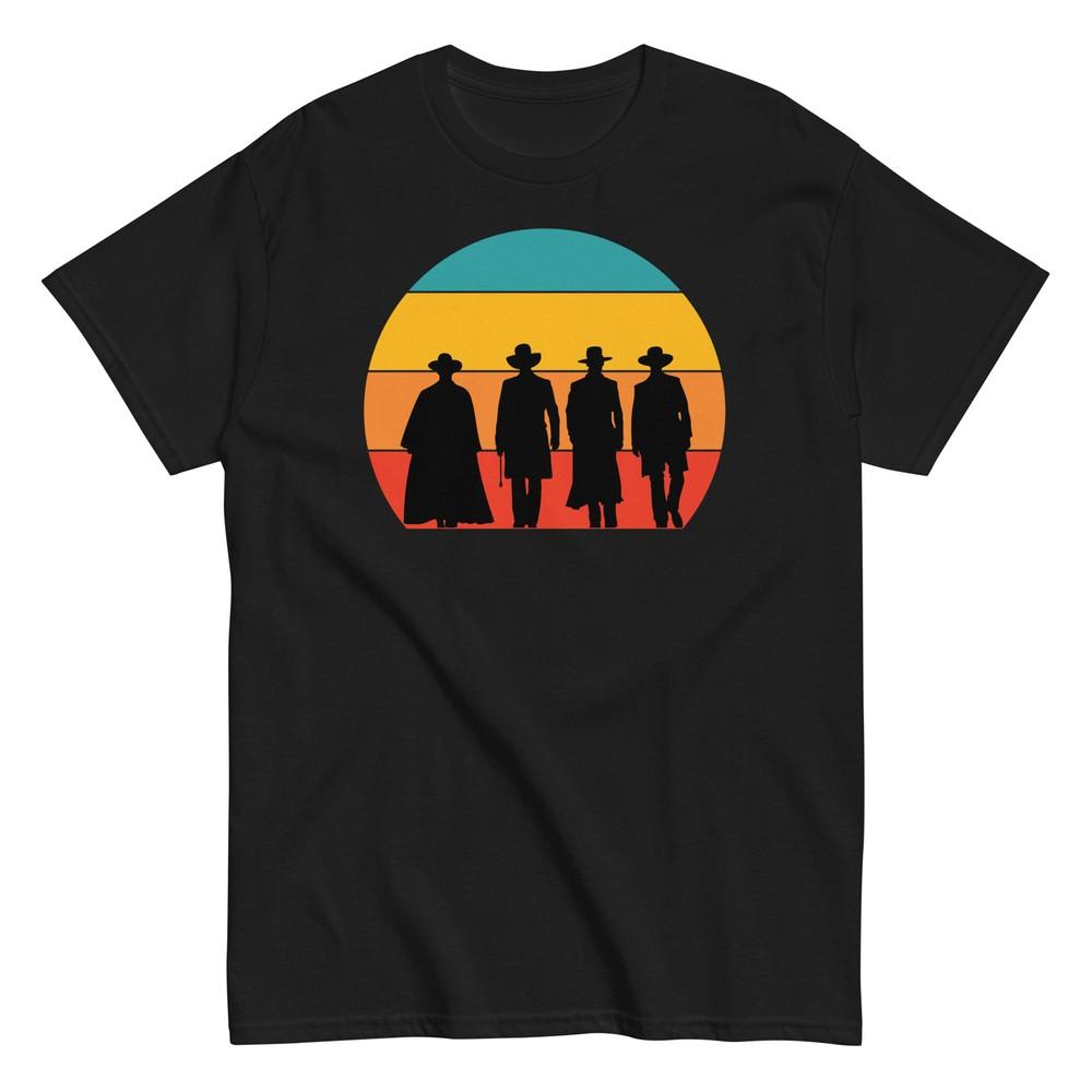 Tombstone Shirt With Retro Sunset - Wild West Doc Holliday And Wyatt Earp Unisex Unisex T-Shirt XXL