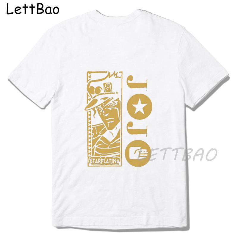 Jojos Bizarre Adventure Printed T Shirt Men Japanese Anime Male Tshirt Short Sleeve Funny