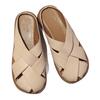 2025 New Summer Wear Design Sense Woven Flat-bottomed Bag Head Slippers Women's Retro Hollow Versatile Casual Sandals