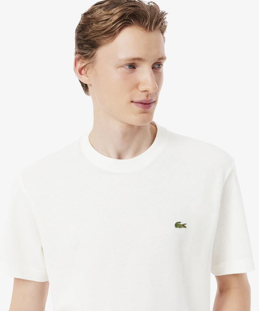 LACOSTE Men'S Linen Blend Short Sleeve T-Shirt Th0629-56G 70V