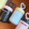 Keep Warm Keep Ice Love Handle Straw Cup Stainless Steel Coffee Mug Insulated Bottle Cup  Student