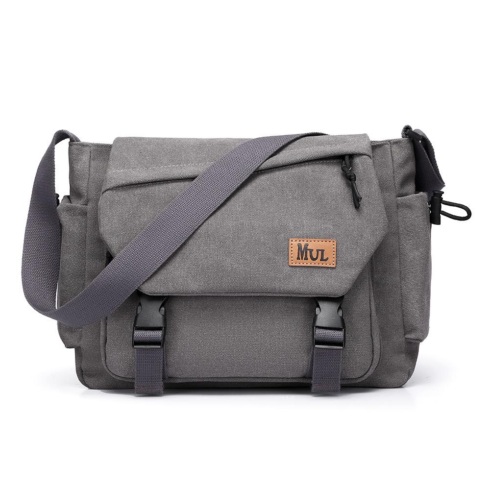 

2025 New Men Canvas Crossbody Bags Large Capacity Casual Shoulder Crossbody Bags For Men Travel Commuter Handbags 33-12-26 cm серый