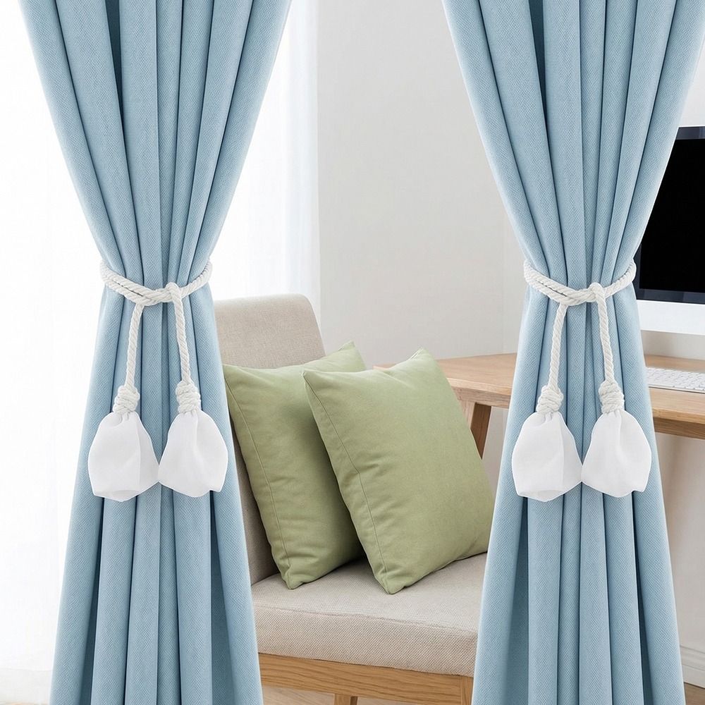 2PCS Minimalist Curtain Tieback Elegant Curtain Buckle Trendy Curtains Tie Rope  Home Decor