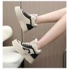 Women Casual Winter Warm Plush Lined Thick Sole Mid Top Snow Boots