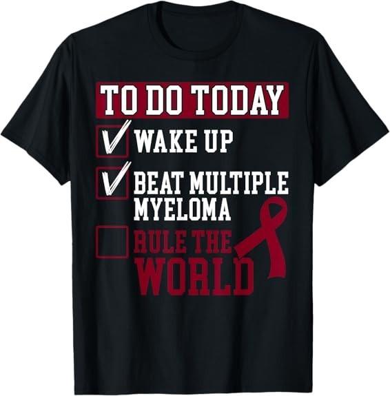MOST POPULAR! Multiple Myeloma Warrior Myeloma Cancer Awareness T-Shirt S-3XL L