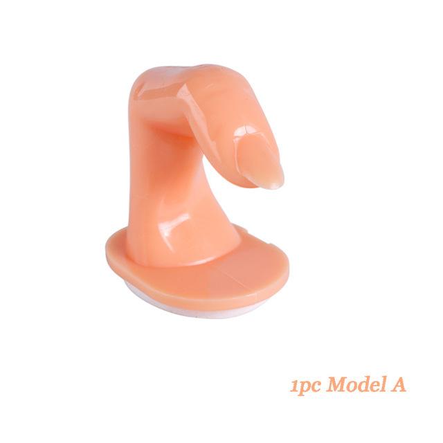 

1/5pcs Fake Finger Nail Practice Tool Manicure False Nail Training Finger Press On Nails Plastic Flexible Manicure DIY Tools