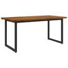Square Dining Table 160 X 70 X 75 Cm Solid Acacia Wood Natural