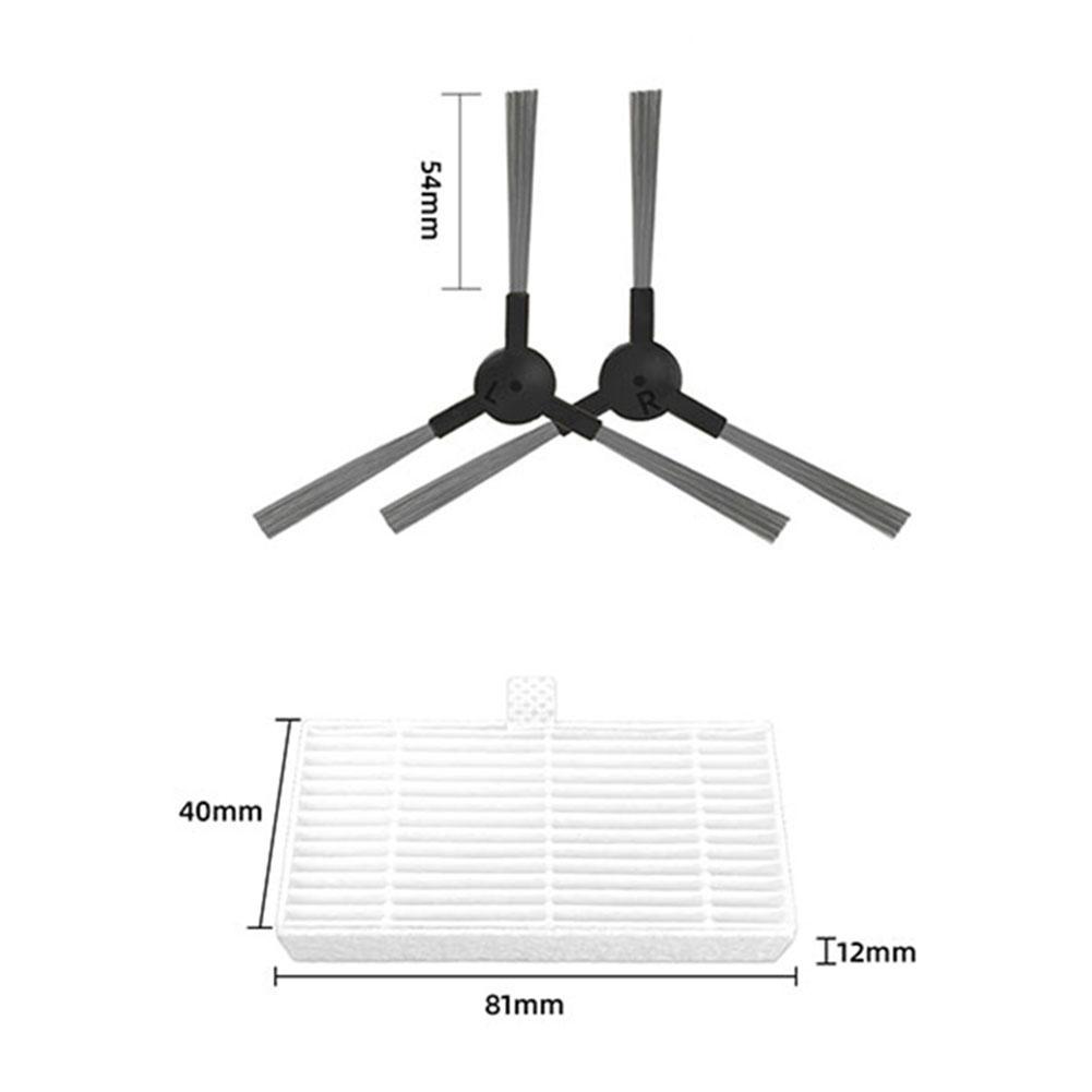 Optimale Leistung mit Ersatz-Seitenbürsten & Filtern für Cecotec Staubsauger