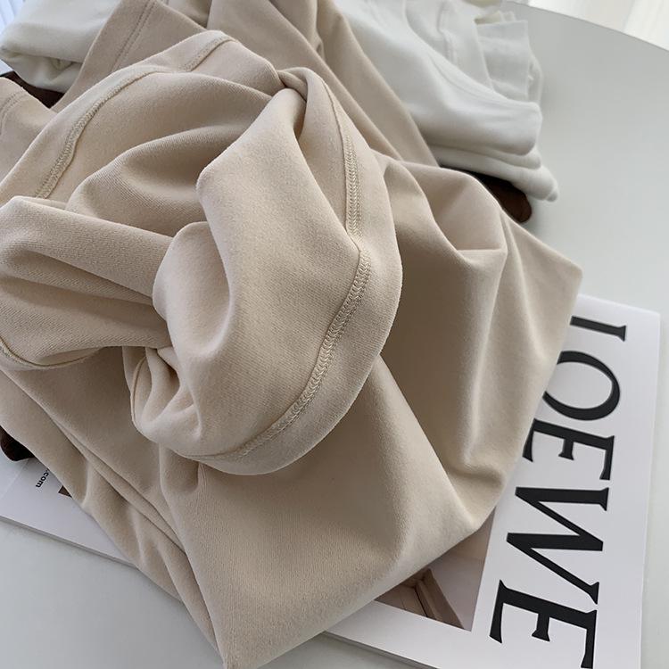 Autumn/Winter 2025 Women's Versatile Basic Layering T-shirt - Thick, Fitted, Round Neck