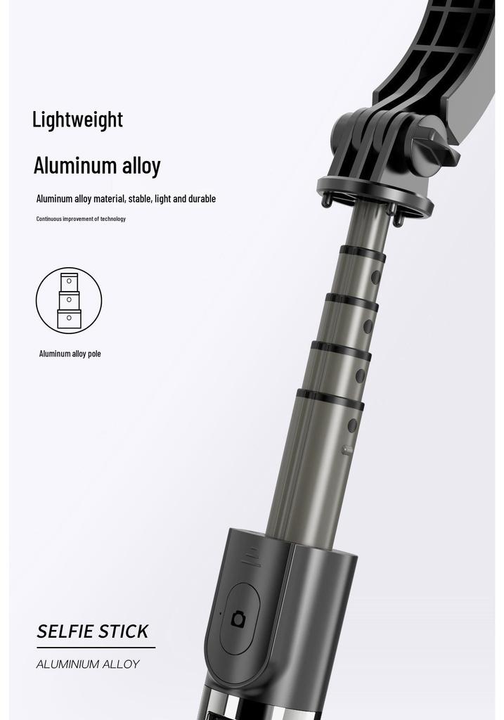 Bluetooth Integrated Selfie Stick with L08 Gimbal Stabilizer and Anti-Shake Tripod