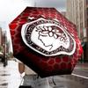 Olympiacos Fc Crest Emblem Automatic Folding Umbrella - 8-Rib Travel Umbrella with Auto Portable Case, Ideal Gift for Birthdays