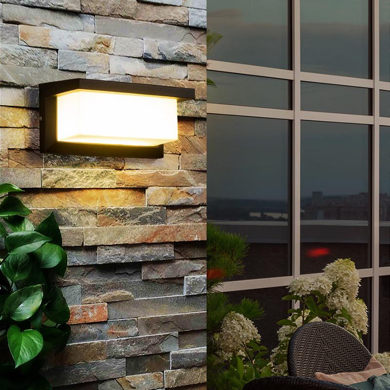LED Waterproof Wall Light with Motion Sensor for Outdoor Garden or Balcony