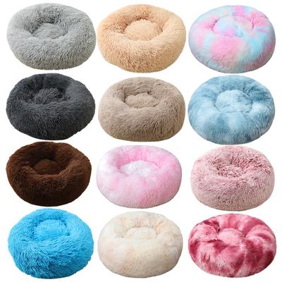 22 Couleurs Maison Lit pour Chien pour Chats Niche Ronde pour Chiot Coussin Moelleux en Peluche Canapé Doux Lits de Couchage Livraison Directe Accessoires pour Animaux de Compagnie