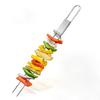 Kabob Skewer for Grilling Metal Stainless Steel BBQ Skewer Stick Reusable BBQ Grilling Camping Picnic Tool Steel Skewer