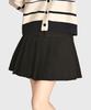 Keulleiseu Pleated Skirt Belt Set_Navy