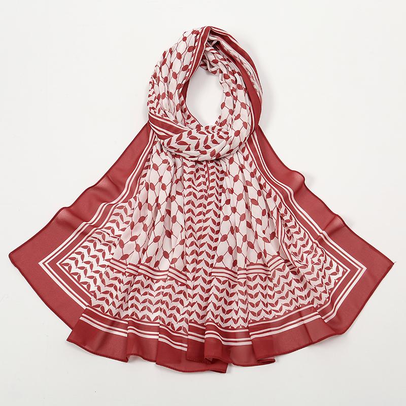 

Шифоновый платок с принтом Рамадана, Ближний Восток, Дубай, Турция, повязка на голову, мусульманский женский хиджаб, исламский модный шарф, женский длинный тюрбан 70X175cm