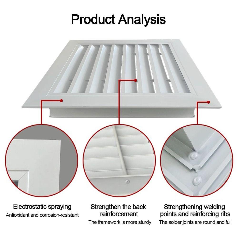 White Air Vent Grille Aluminum Alloy Return Air Grill New Vent Cover  Attics