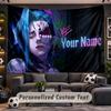 Arcane Personalized Tapestry Support Custom Name, Wall Art Home Decoration