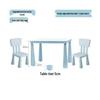 Nordic Style Kids' Plastic Table & Chair Set for Kindergarten - Rilakkuma Design Learning Desk.