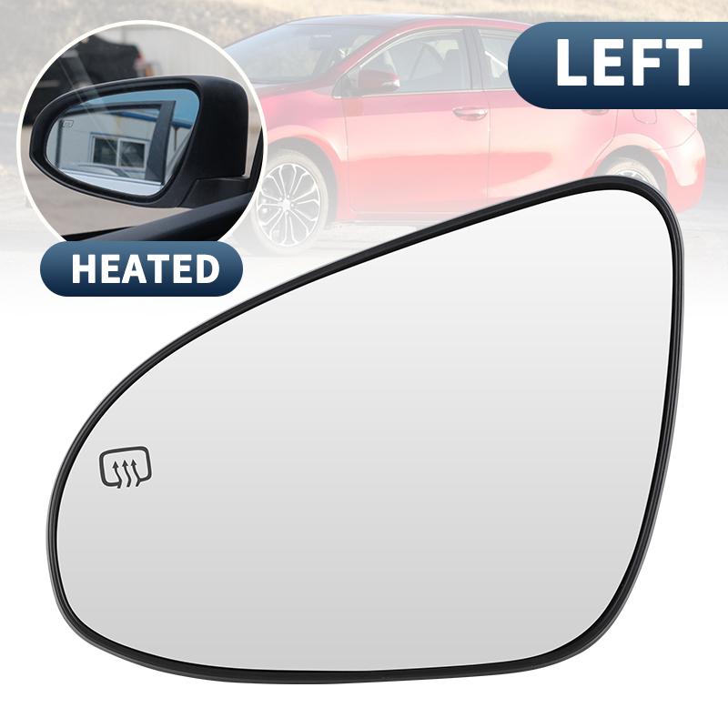 Heated Side Mirror Glass Door Wing Rear View Mirror Glass For Toyota Corolla 2014 2015 2016 2017 2018 8793102F90 8796102F30 1pc Left