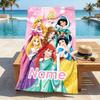 Custom Name Princess Fantasy Stylish Digital Printing Beach Towel Quick‑Drying Absorbent Blanket for Beach Pool Gym Travel
