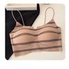 Small Floral Seamless Thin Shoulder Strap Beautiful Back Fixed Cup Sling Vest Anti-light Bra Cover