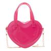 Women's New Mini Crossbody Chain Shoulder Bag Fashion Love Shape Candy Color Jelly Single Shoulder Bag Handbag Women's Satchel