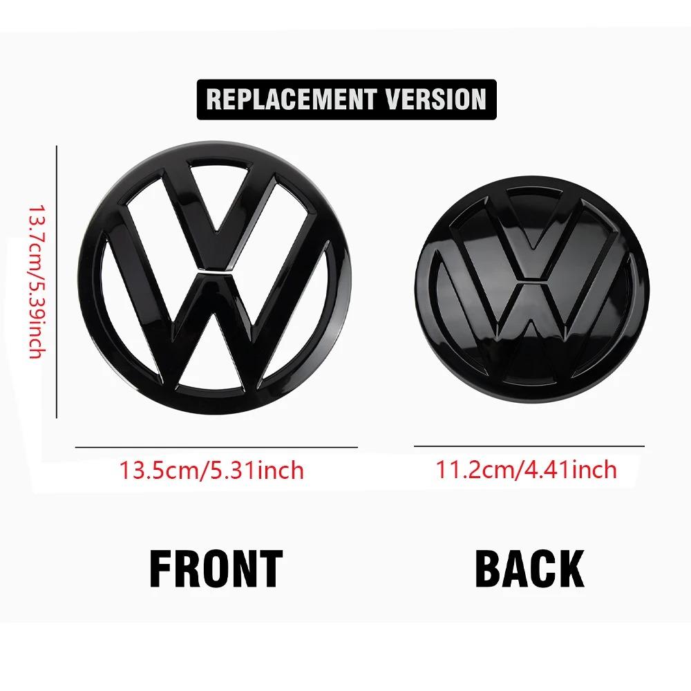 1/2 Piezas Para Volkswagen VW Golf 7 MK7 2014 2015 2017 2016 Coche Parrilla Delantera del Capó Cubierta del Emblema del Maletero Trasero Insignia de Repuesto