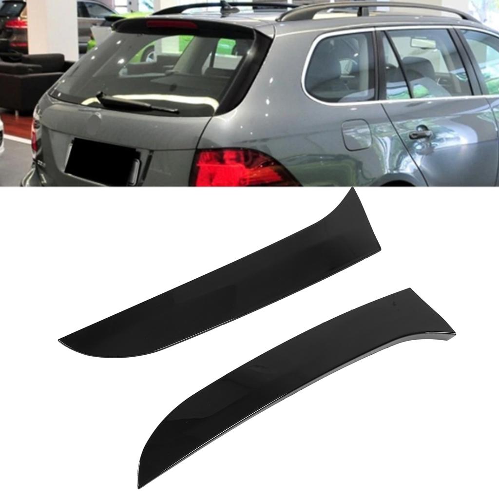 1 Par Venstre Høyre Blank Svart Bakrute Side Spoiler Vinge Bilmodifikasjon Erstatning for MK6