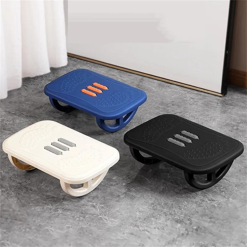 Rocking Footrest for Under Desk Ergonomic Desk Leg Rest Rocker Balance Board Comfortable Foot Stool for Desk Home Office