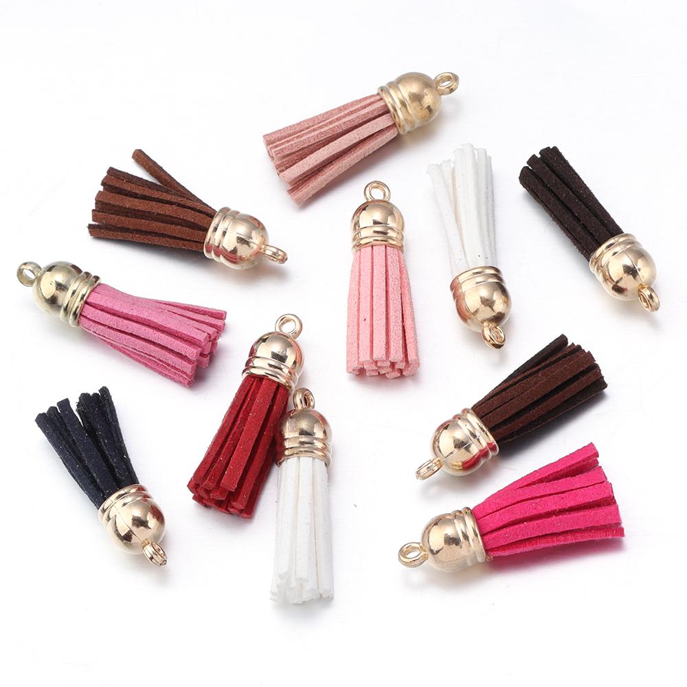 

10-20pcs Colorful Mini Tassels Korean Velvet Fringed Suede Faux Leather Tassel Pendant DIY Keychain Phone Chain Jewelry Making Length 30mm 20pcs