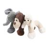 Plush Dog Toy Cute Animal Shapes Squeaky Chew Toy Linen Fabric Stuffed Animals Puppy Teething Toy for Dogs Boredom And Anxiety Relief
