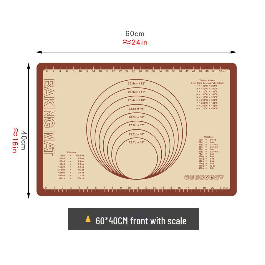 Silicone Fiberglass Kneading & Baking Mat for Cookies & Macarons