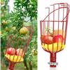 Metal Fruit Picker Tool with Foam Cushion - Telescopic Fruit Picker Tools High-Altitude Garden Fruit Catcher for Apple, Peach & Pear
