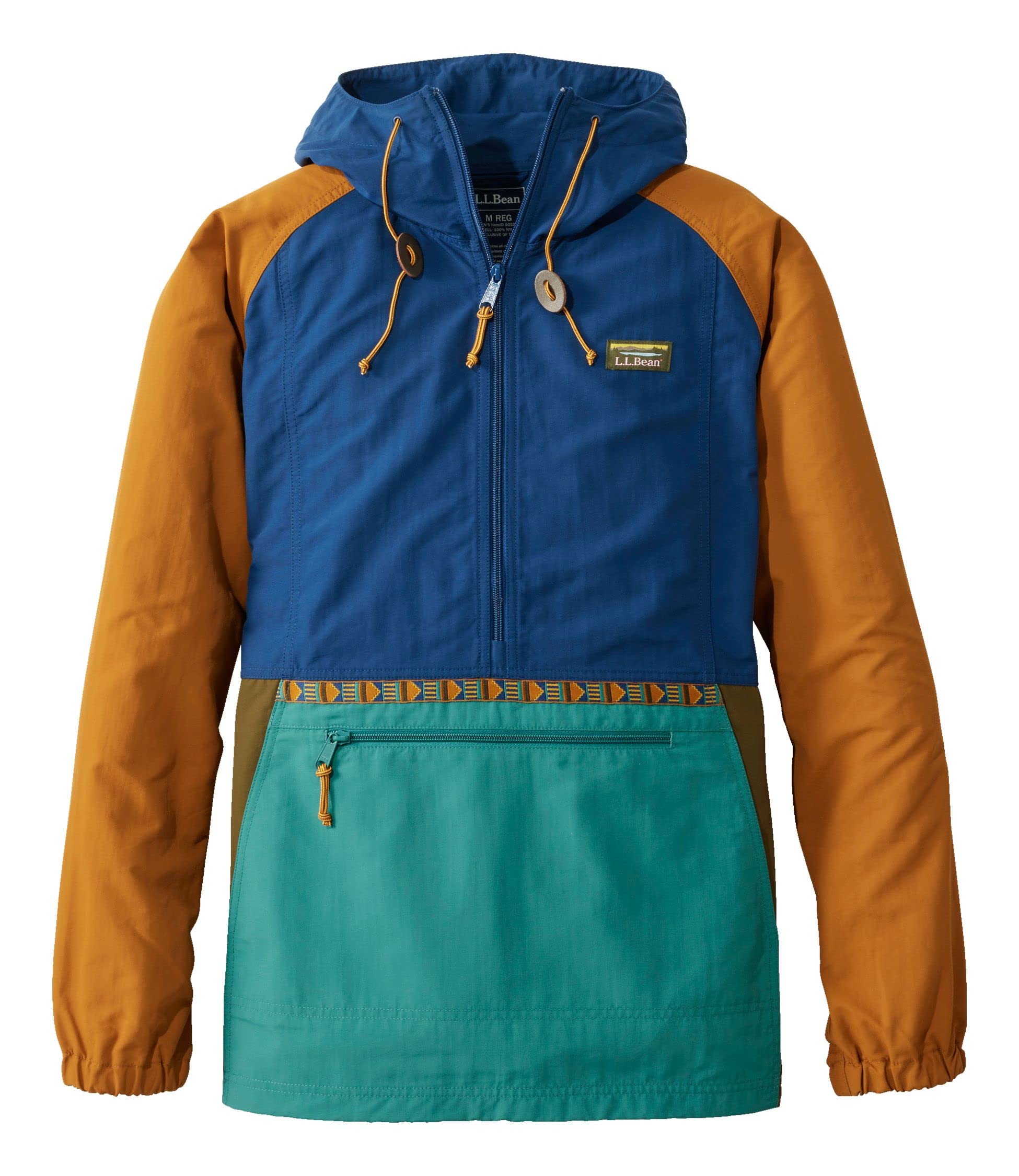 

Mountain Classic Multicolor Japan Fit S Collegiate Green Blue 1000170123 [LLBEEN] Мужской анорак, синий/деревенский