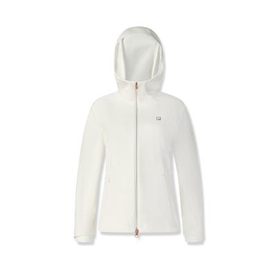 Fila Jachetă Versatilă Casual Confortabilă cu Glugă și Mânecă Lungă pentru Femei Egrets-White A11W511710F-WT