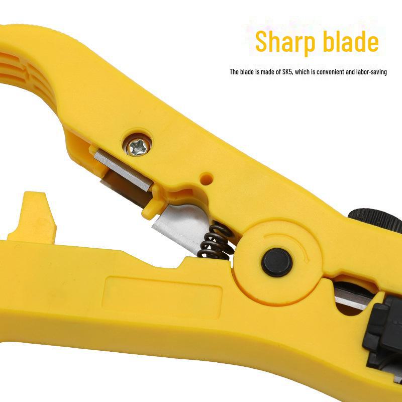Multi-purpose Coaxial Cable, TV, and Network Wire Stripper & Cutter