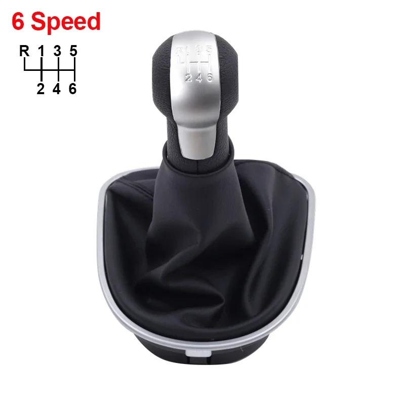 

Для Seat Leon MK2 1P 2005-2012 Altea XL 2004-2012 Toledo MK3 2004-2009 Ручка переключения передач с кожаным чехлом Автомобильные аксессуары