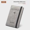 Cross-Border PU Leather RFID Travel Wallet & Passport Holder