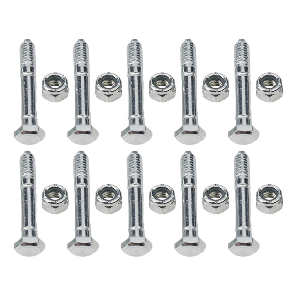 Lock Nuts Shear Pins 510015 51001500 709155 High Quality Set Of 10 Shear Pins 1128DE 924DE ST420-ST924. Models: 828D