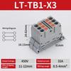 Splicing Din Rail Push In Spring Terminal Block, Multi Input Multi Output Wire Connector, Quick Connection Terminal Block
